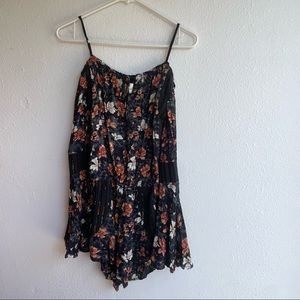Cleobella Off the shoulder floral romper